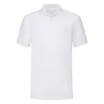 Heavy Polo Friut of the Loom White T-shirt