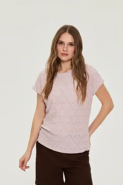 Marisse Dámské triko Dusty Pink
