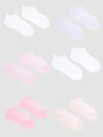 Yoclub Kids's Girls' Ankle Thin Cotton Socks Basic Plain Colours 6-pack SKS-0027G-0000