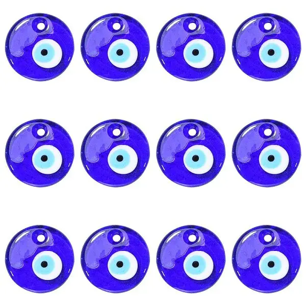 Handmade Lampwork Evil Eye Pendants