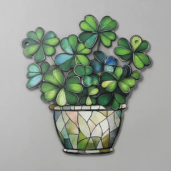 Acrylic Plant Pots Pendant Decorations