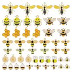 48Pcs 12 Styles Alloy Enamel Pendants