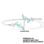 Brass Micro Pave Cubic Zirconia Open Cuff Bangles