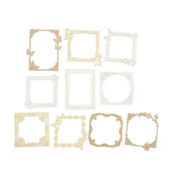 10Pcs Retro Hollow Out Scrapbook Paper Pads