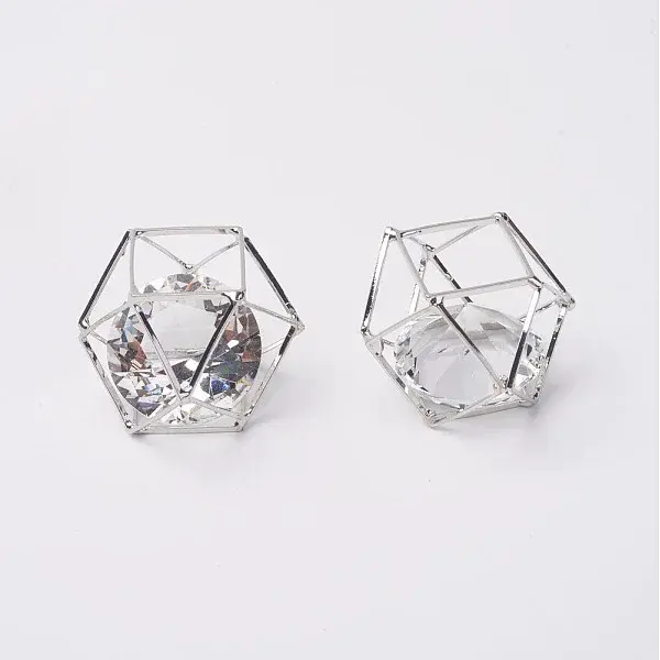 Brass Hollow Polygon Beads