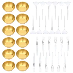 24Pcs 2 Styles Nylon Cosmetic Brushes