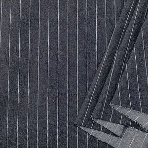3 Yards Striped Denim Cotton Fabrics