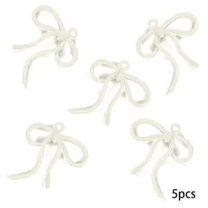 5Pcs Baking Paint Alloy Pendants