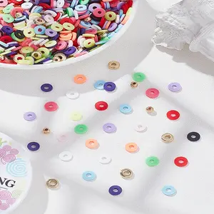 DIY Disc/Flat Round Polymer Clay Bracelet & Necklace Making Kits