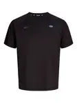 Jack & Jones Junior Tričko 'Badge'  svetlosivá / čierna