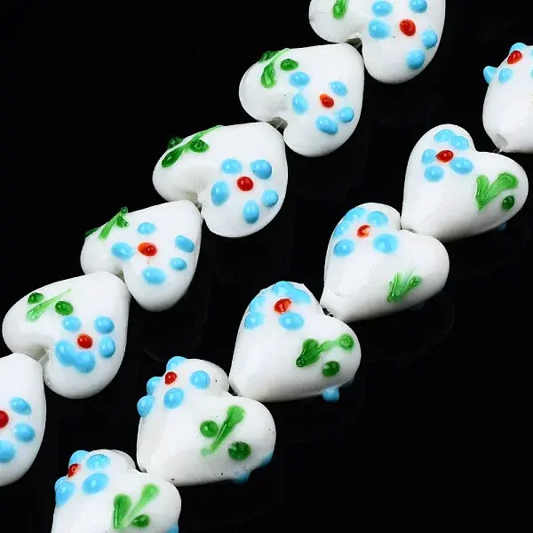 Handmade Bumpy Lampwork Beads Strands