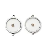 304 Stainless Steel & Mustard Seed Connector Charms