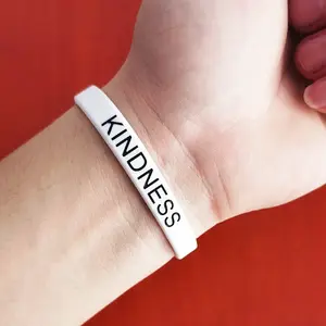 Silicone Motivational Quote Word Bangles
