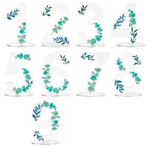 Leaf Pattern Acrylic Digital Seat Board Seat Card