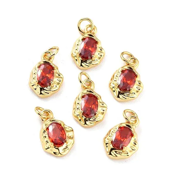 Rack Plating Brass Micro Pave Cubic Zirconia Pendant