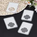 4Pcs Plastic Coin Storage Box