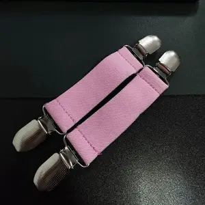 Polyester Kids Mitten Clips Iron Elastic Mitten and Glove Clips