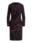 Lauren Ralph Lauren Šaty  námornícka modrá / hnedá / žltá / červená
