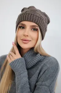 Kesi Dámská čepice Nastia K373 mocca