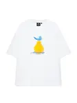Pull&Bear Tričko 'YELLOW LEMON'  modrá / žltá / biela