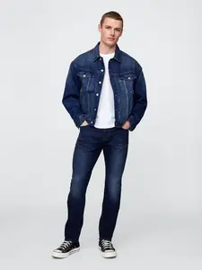 GAP Džíny slim straight worn - Pánské