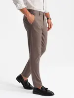 Ombre Men's uniform REGULAR FIT chino pants - brown