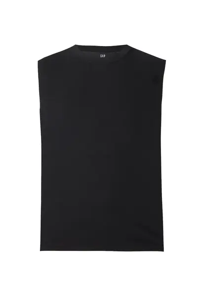 GAP Tričko 'V-EVERYDAY SOFT MUSCLE'  čierna