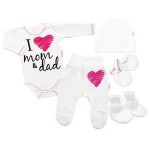 Súpravička do pôrodnice I love mom & dad, veľ. 62, holka