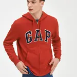 GAP Mikina na zip logo - Pánské