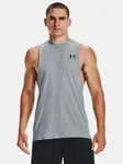 Pánské tílko Under Armour UA LEFT CHEST CUT OFF TANK-GRY - Pánské