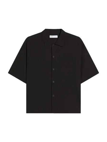 Bershka Košeľa  čierna