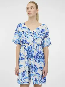 Orsay Modré dámské krátké šaty - Dámské