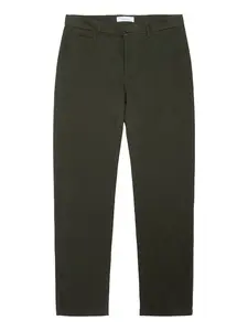 KnowledgeCotton Apparel Chino nohavice 'Chuck'  tmavozelená