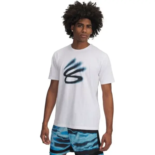 Under Armour CURRY PLAYABLE TEE Pánské triko, bílá, velikost