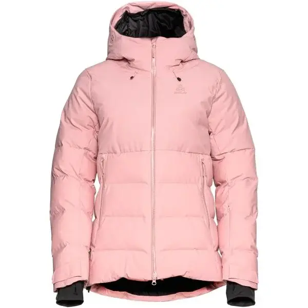 Odlo W SKI COCOON S-THERMIC INSULATED JACKET Dámská lyžařská bunda, lososová, velikost