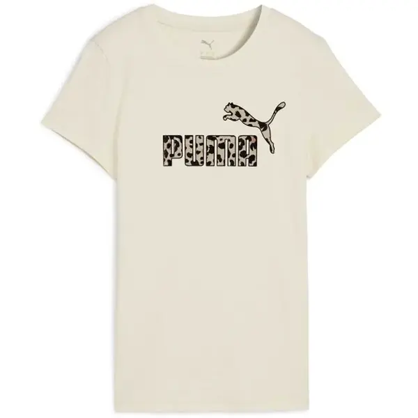 Puma ESSENTIALS ANIMAL GRAPHIC TEE Dámské tričko, béžová, velikost