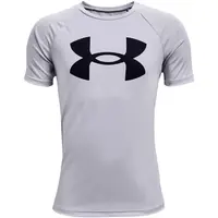 Under Armour TECH BIG LOGO Chlapecké triko, šedá, velikost L