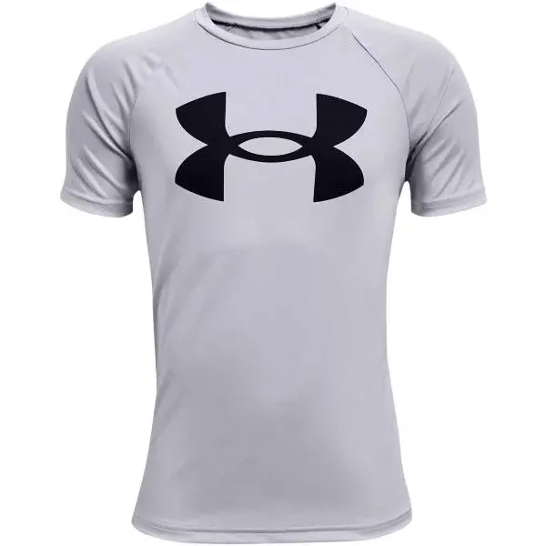 Under Armour TECH BIG LOGO Chlapecké triko, šedá, velikost L