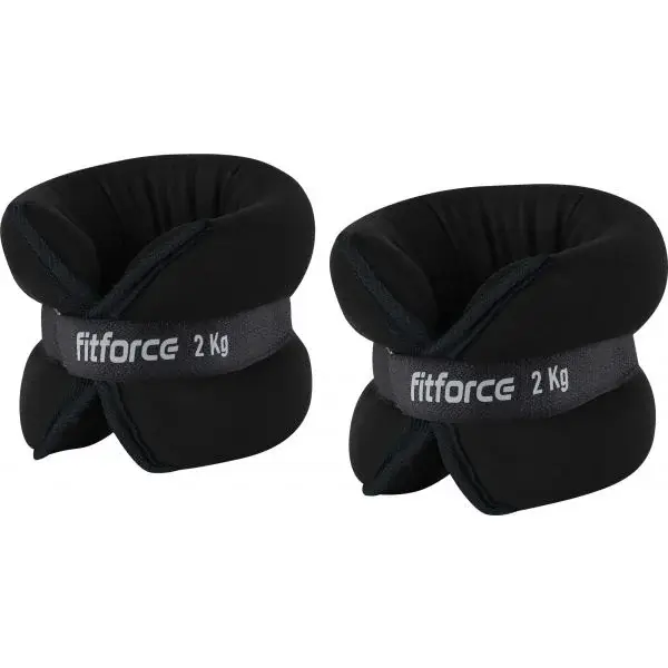 Fitforce ANKLE 2 x 2,0 KG Závaží na kotníky, černá, velikost 2 KG