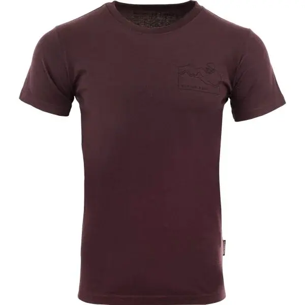 ALPINE PRO BREJ Pánské triko, vínová, velikost