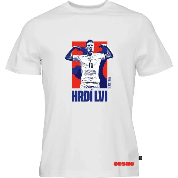 Puma FAČR HRDÍ LVI SCHICK Pánské triko, bílá, velikost