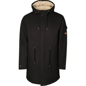 ALPINE PRO GEON Pánský zateplený kabát, černá, velikost