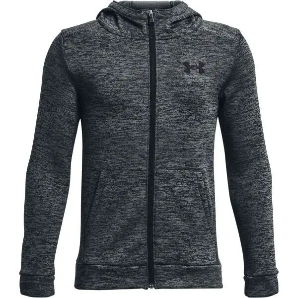 Under Armour ARMOUR FLEECE Chlapecká mikina, tmavě šedá, velikost XL