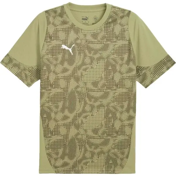 Puma TEAMCUP TRAINING JERSEY TEE Pánský dres, khaki, velikost