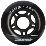 Zealot INLINE WHEELS 4 PACK 70-82A Sada in-line koleček, černá, velikost