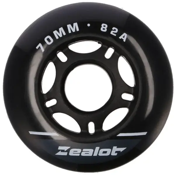 Zealot INLINE WHEELS 4 PACK 70-82A Sada in-line koleček, černá, velikost