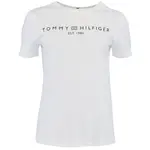 Tommy Hilfiger LOGO CREW NECK Dámske tričko, biela, veľkosť