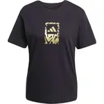 adidas TECH METALLIC TEE 2 W Dámské tričko, černá, velikost