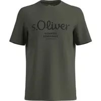s.Oliver LOGO T-NOOS Pánské tričko, khaki, velikost XXXL