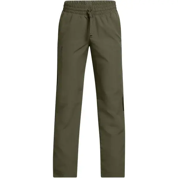 Under Armour RIVAL WOVEN PANTS Chlapecké kalhoty, tmavě zelená, velikost L